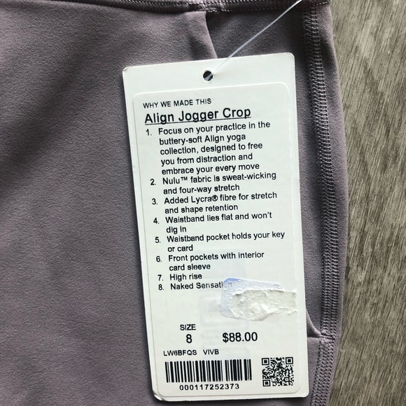 Lululemon Align Jogger Crop *23" - VIVB - Picture 3 of 14